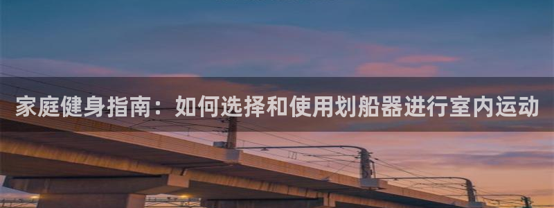 海南米兰体育官网下载：家庭健身指南：如何选择和使用划